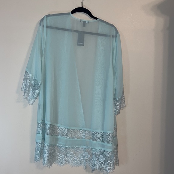 Torrid Lace Trim Kimono - Picture 2 of 4
